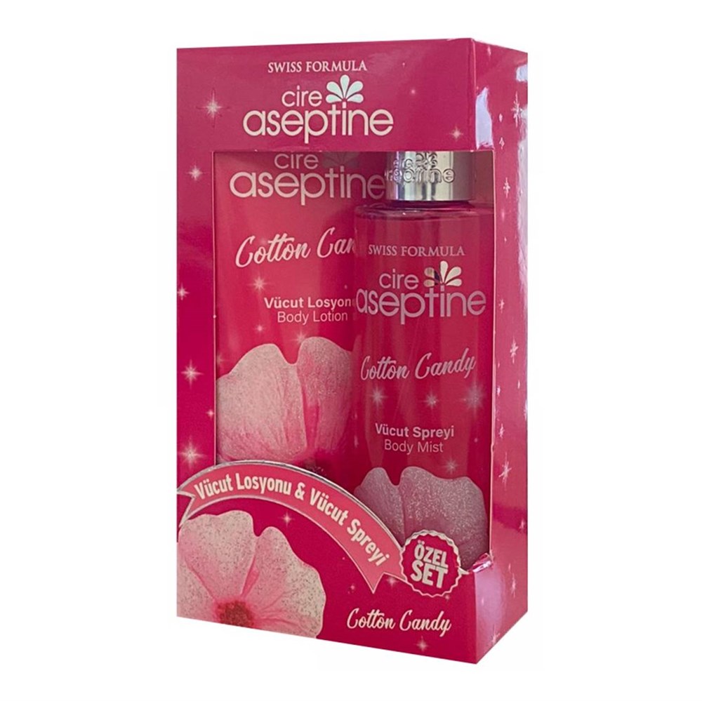 Cire Aseptine Vücut Losyonu & Vücut Spreyi Set Cotton Candy