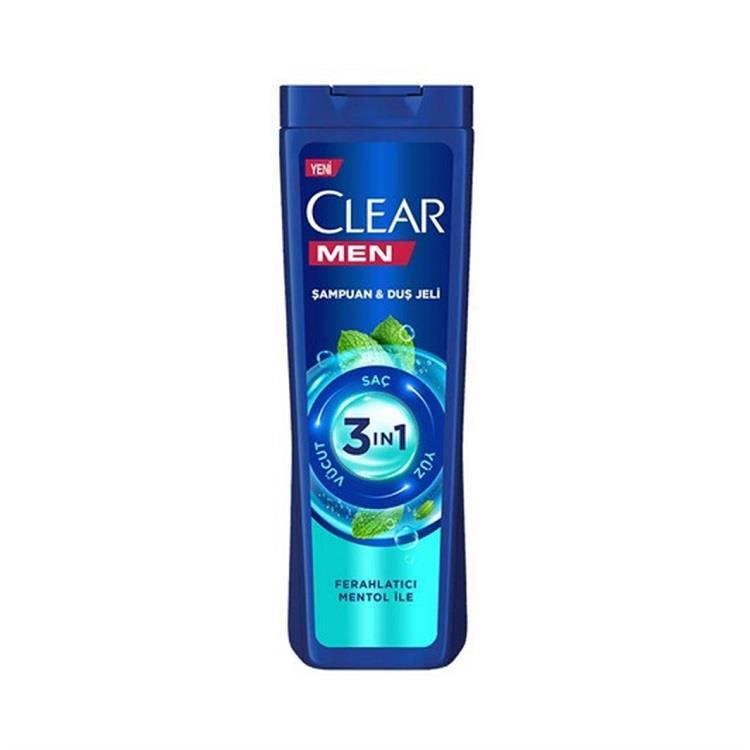 CLEAR SAMPUAN MEN 3 IN 1 COOL SPORT MENTOLLU 350 ML