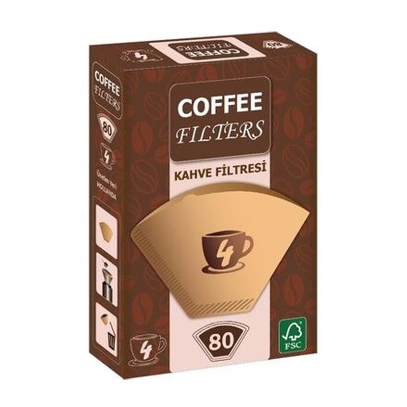 Coffee Kahve Filtresi Klasik 1*4 80'li
