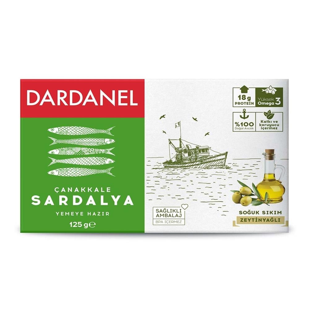 DARDANEL SARDALYA ZEYTINYAGLI 125 GR