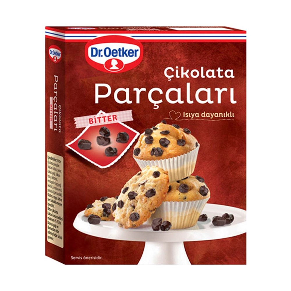 Dr. Oetker Çikolata Parçaları Bitter 70 Gr