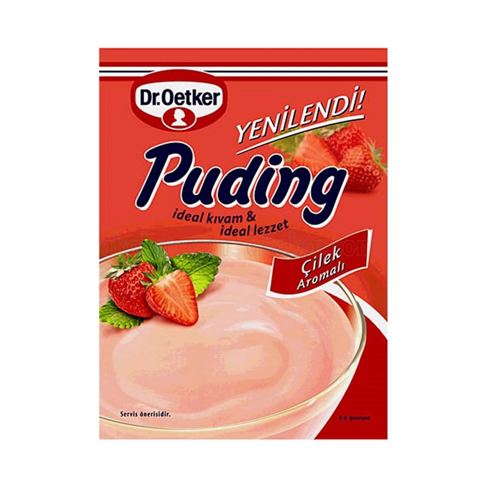 Dr. Oetker Puding Çilekli 125 Gr