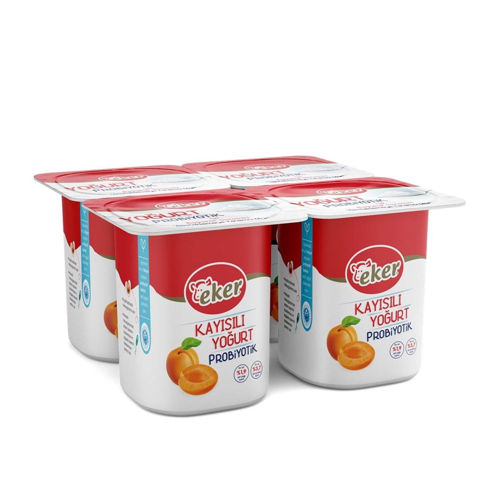 Eker Probiyotik Yoğurt Kayısı 4x100 Gr