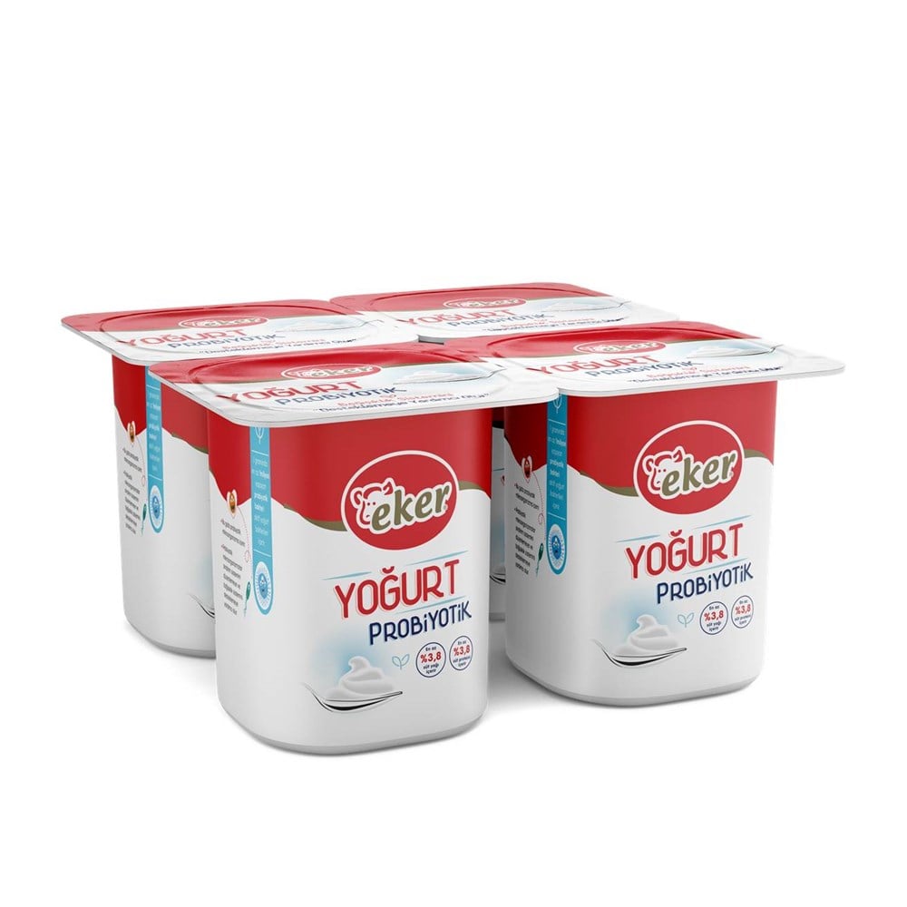 Eker Probiyotik Yoğurt Sade 4x100 Gr