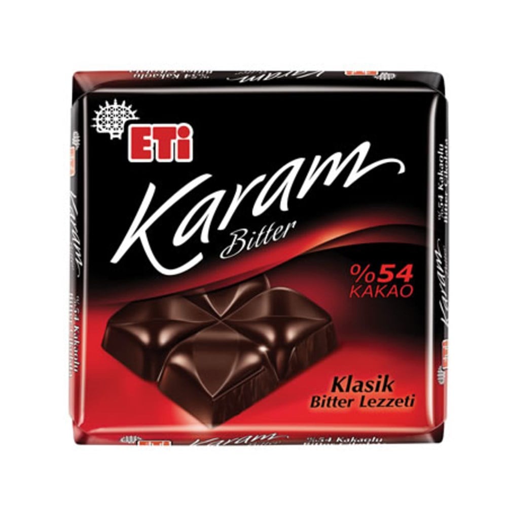 Eti Karam Bitter %54 Kakaolu Çikolata 60 Gr