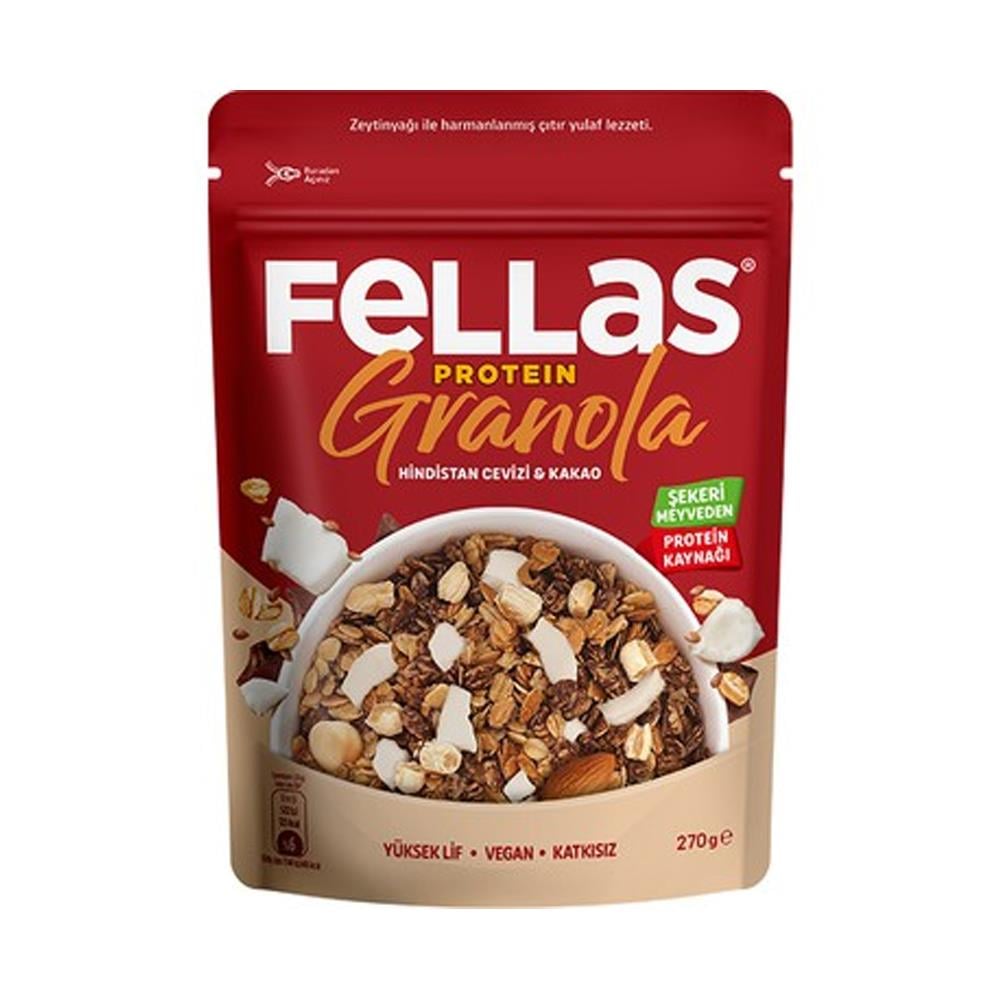 FELLAS PROTEIN GRANOLA H.CEVIZI & KAKAO 270 GR