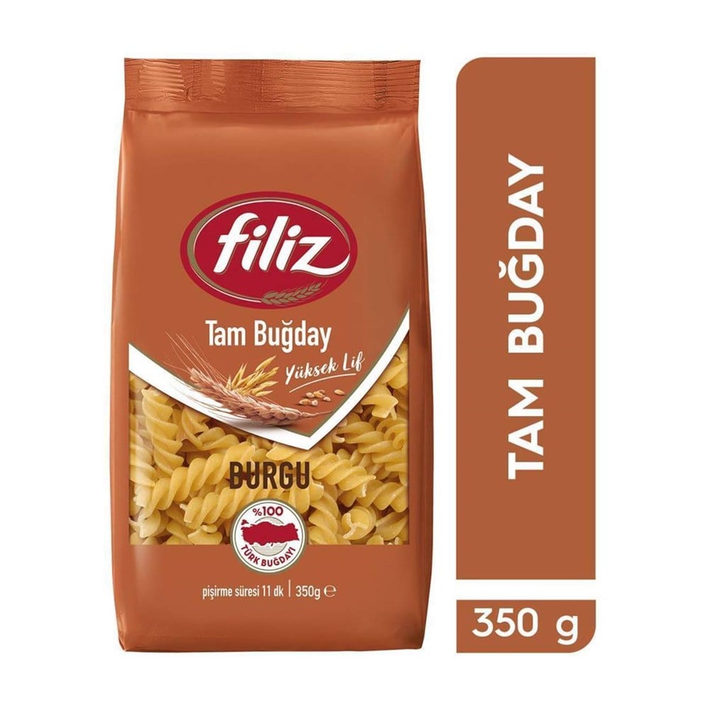 FILIZ MAKARNA TAM BUGDAY BURGU 350 GR