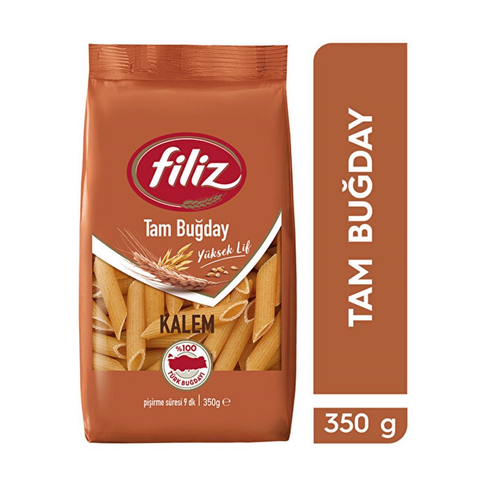 FILIZ MAKARNA TAM BUGDAY KALEM 350 GR