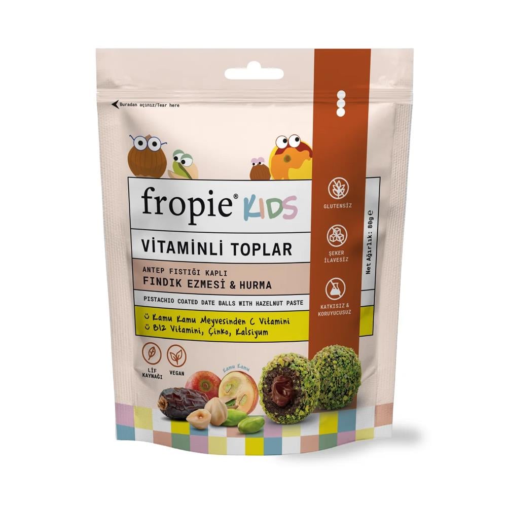 FROPIE FINDIK EZMELI KIDS TOPLAR 80 GR