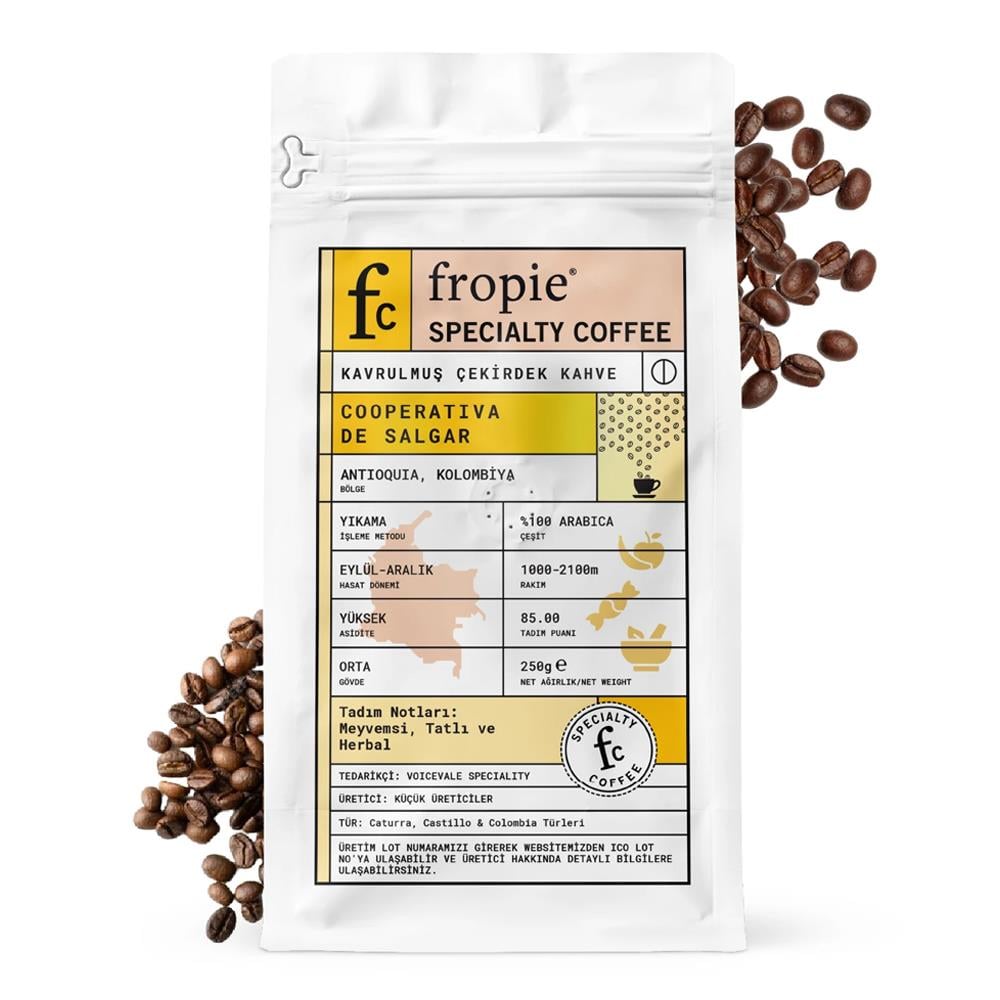 FROPIE KAV.CEKIRDEK KAHVE KOLOMBIA&COOPERATIVA 250 GR