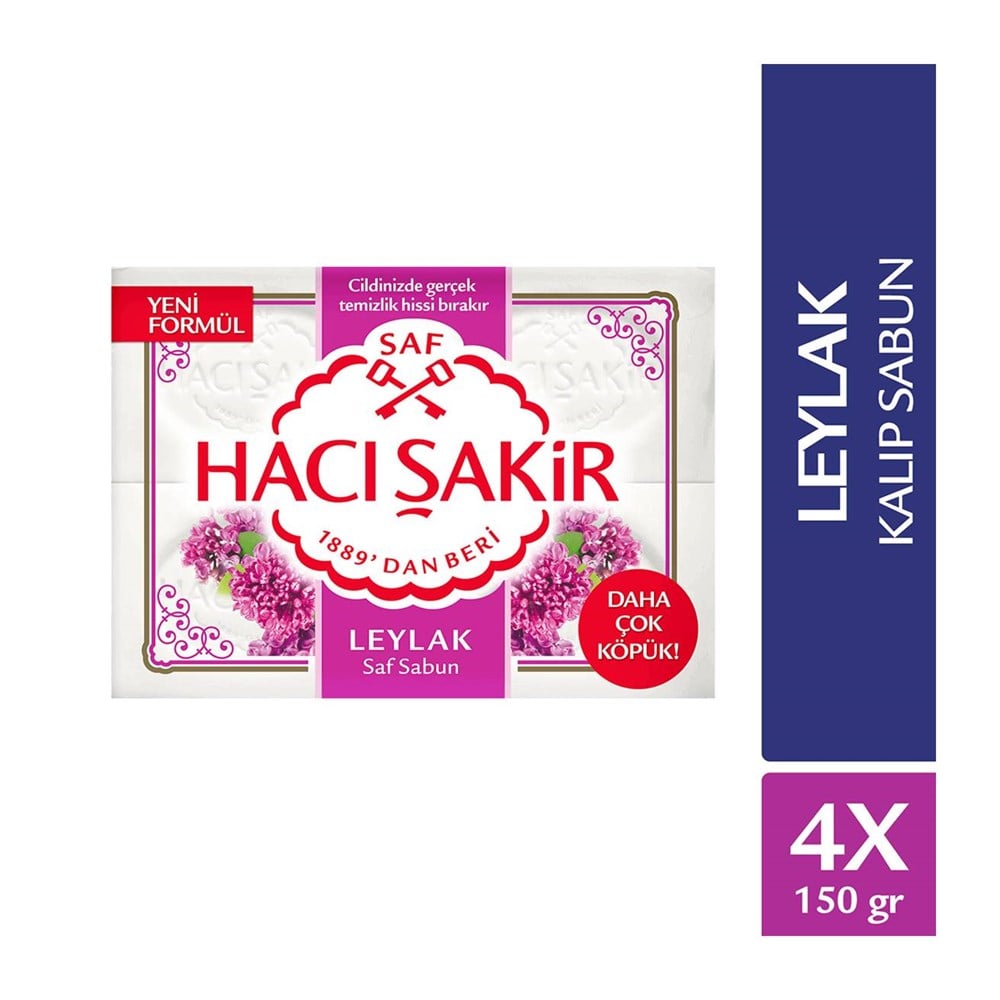 Hacı Şakir Beyaz Sabun Leylak 600 Gr