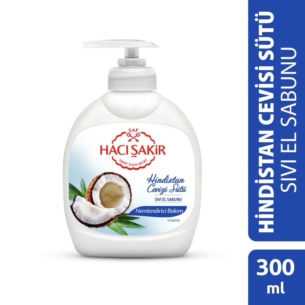 Hacı Şakir Sıvı Sabun Hindistan Cevizi 300 Ml