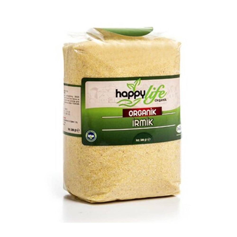 Happy Life Organik İrmik 500 Gr