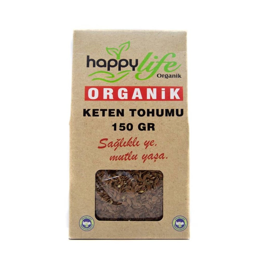 HAPPY LIFE ORGANIK KETEN TOHUMU 150 GR
