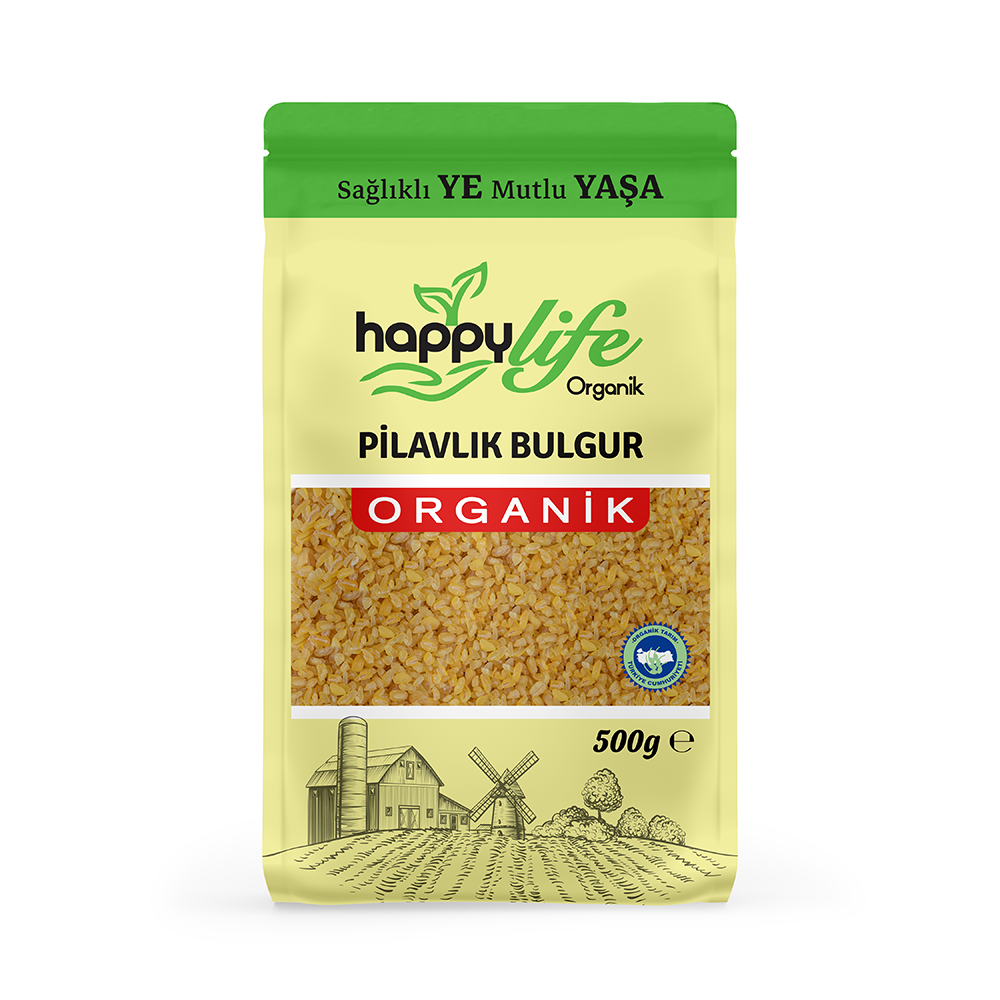 HAPPY LIFE ORGANIK PILAVLIK BULGUR 500 GR