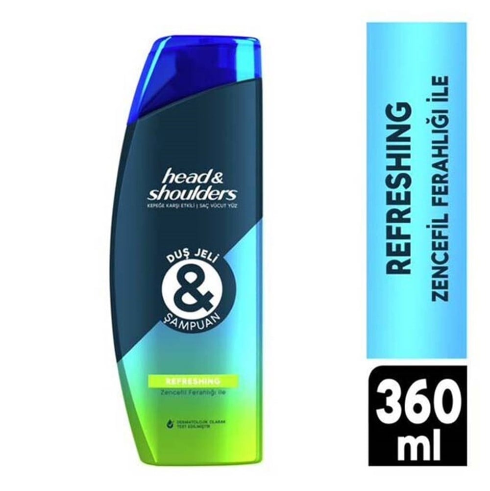 HEAD&SHOULDERS DU JELI & SAM.REFRESHING 360 ML
