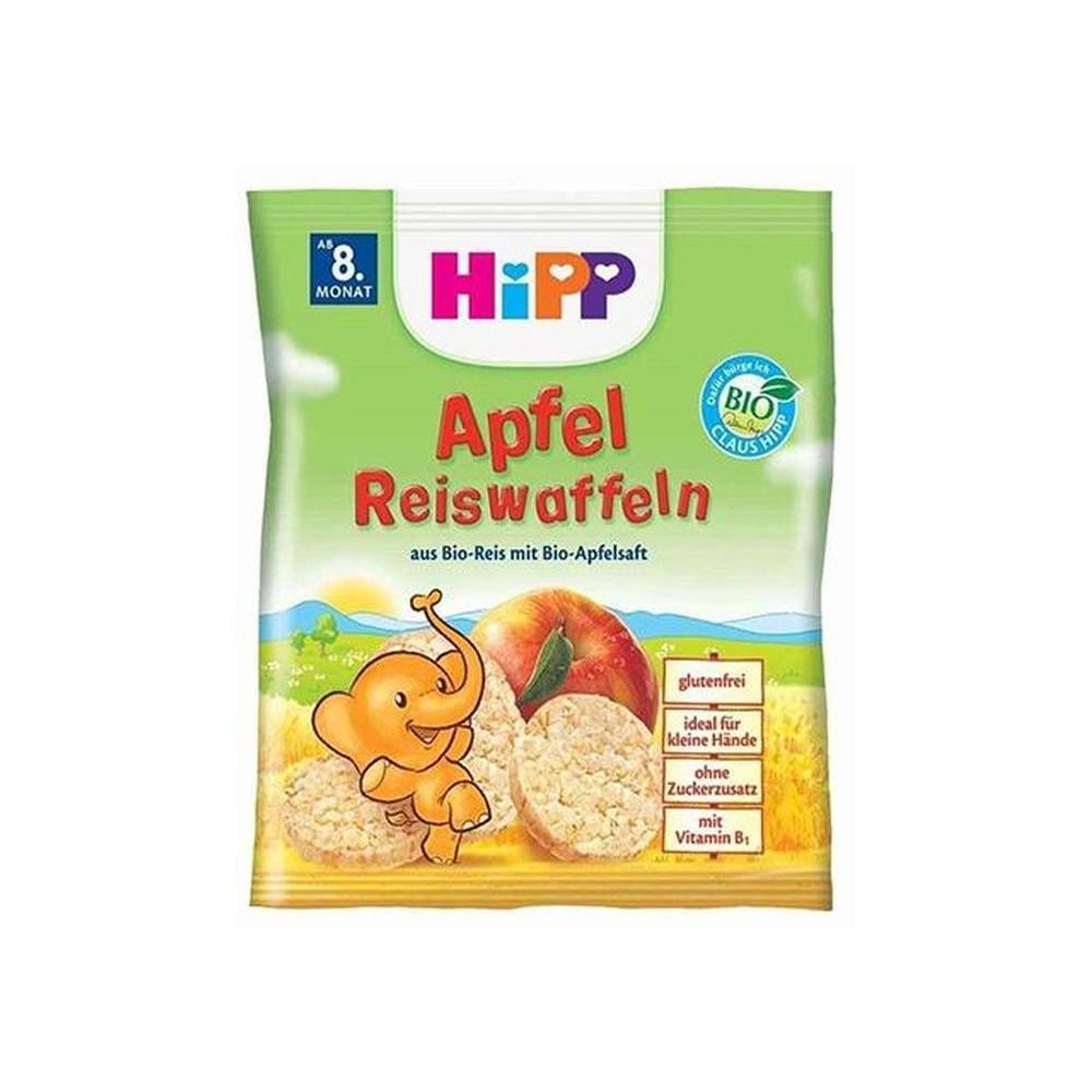 HIPP ORGANIK ELMALI PIRINCLI BEBE GOFRETI 30 GR