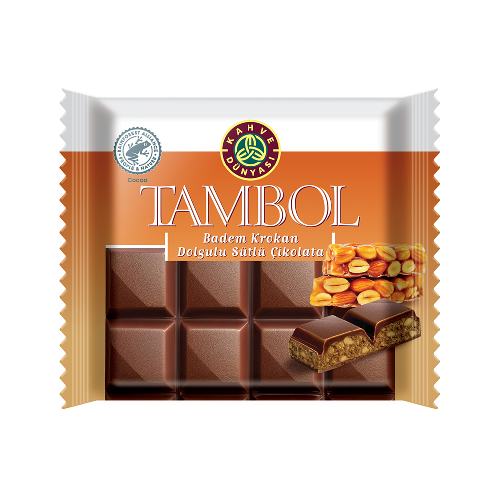 KAHVE DUNYASI TAMBOL BADEM KRO.DOLGULU SUTLU CIK.100 GR