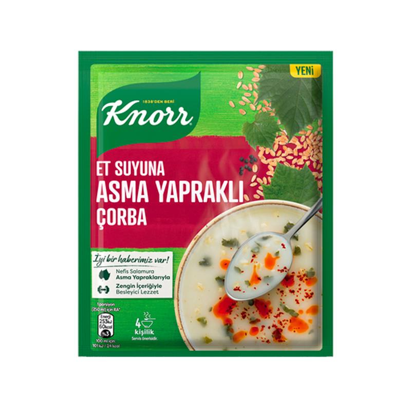 KNORR KLASIK CORBA ET SUYUNA ASMA YAPRAKLI 75 GR