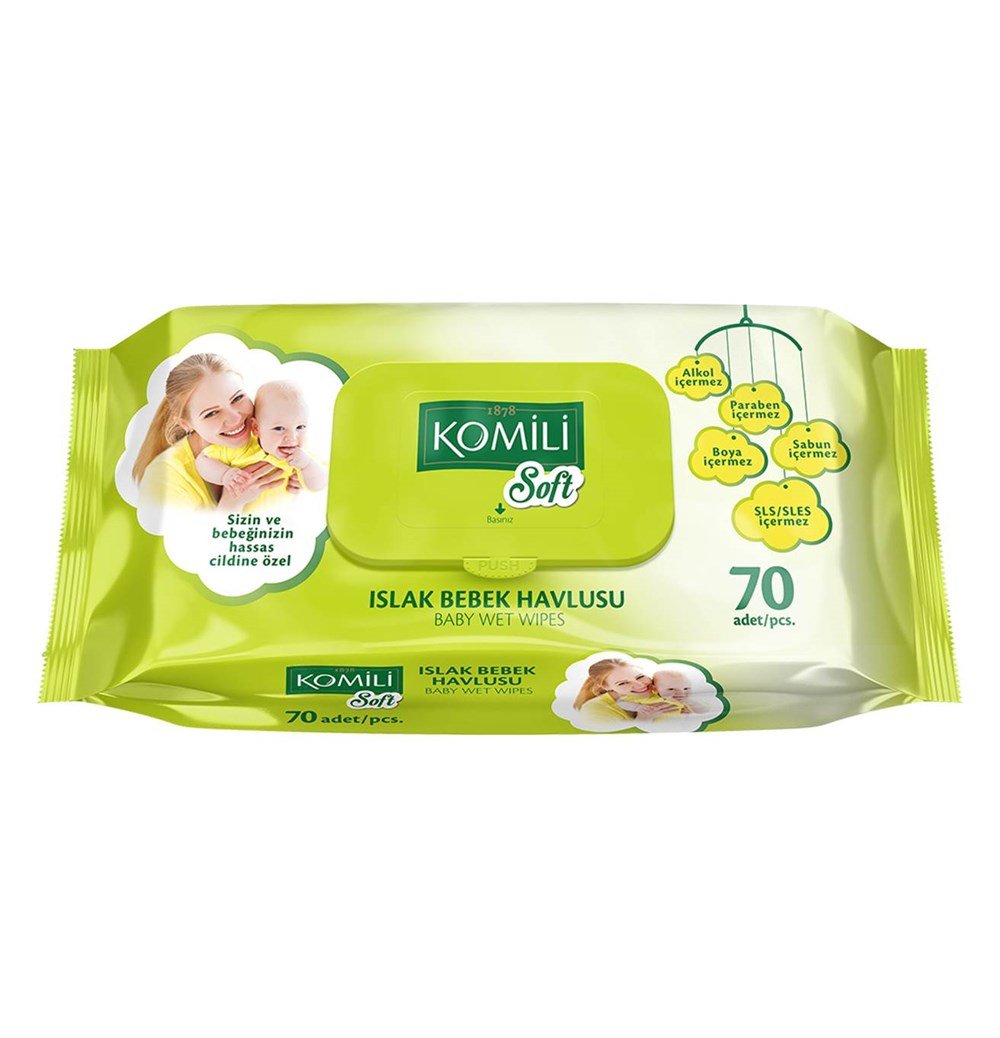 Komili Soft Islak Bebek Havlusu 70'li