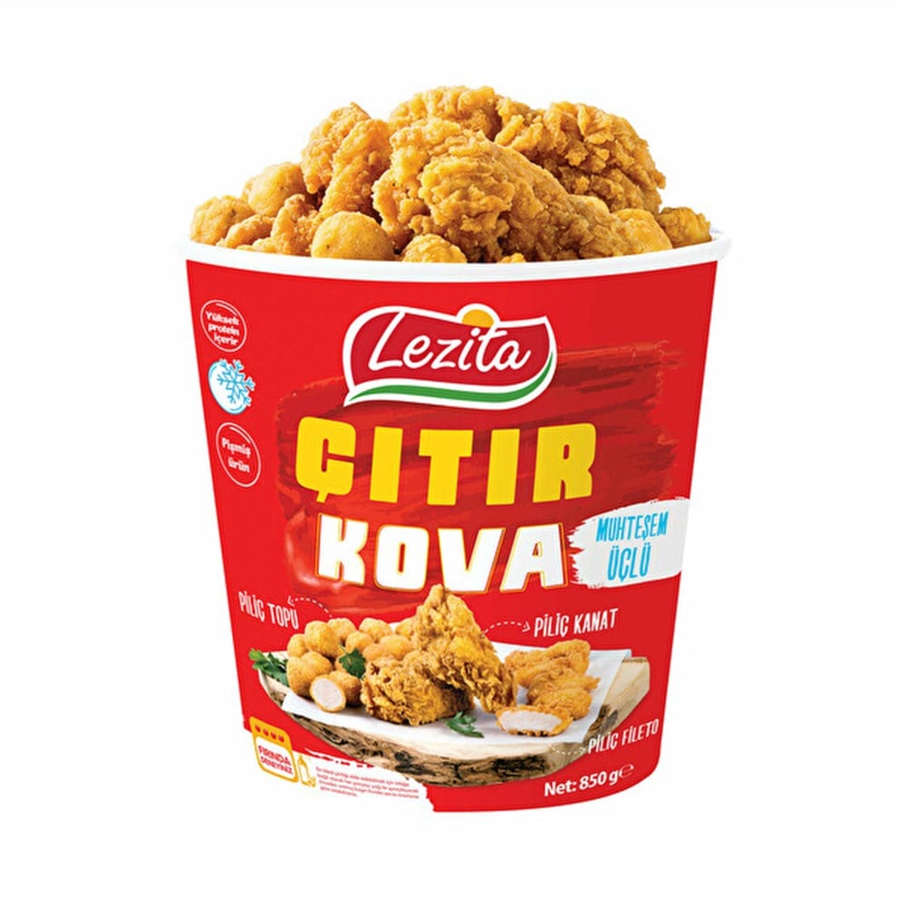 Lezita Piliç Çıtır Kova Parçaları 850 Gr