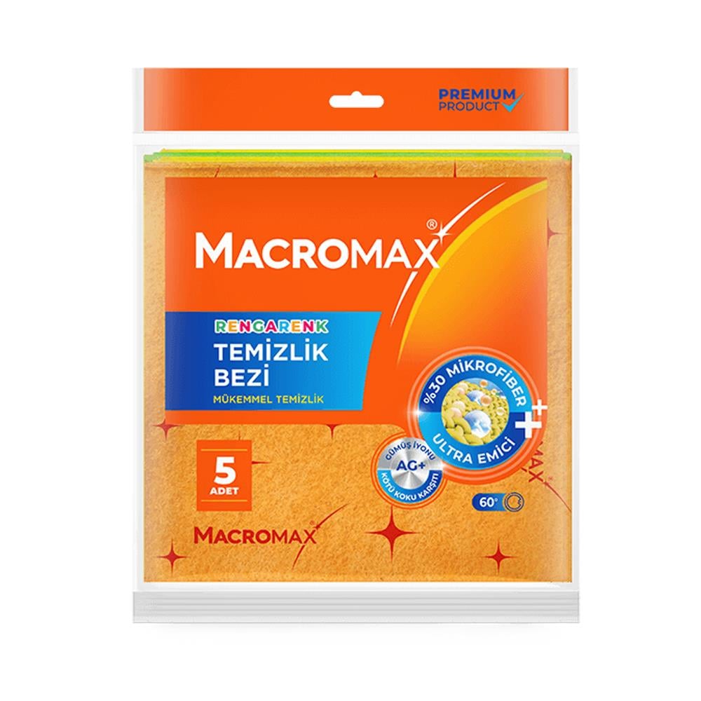 MACRO MAX RENGARENK TEMIZLIK BEZI 5 LI