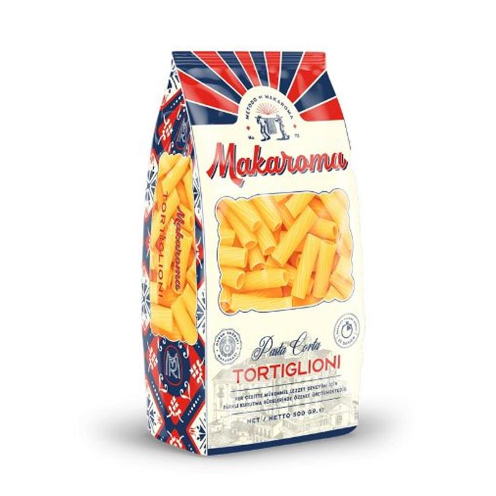MAKAROMA  MAKARNA TORTIGLIONI 500 GR