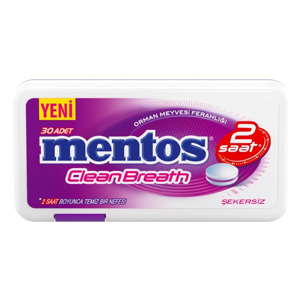 Mentos 2H Clean Breath Orman Meyveli 21 Gr