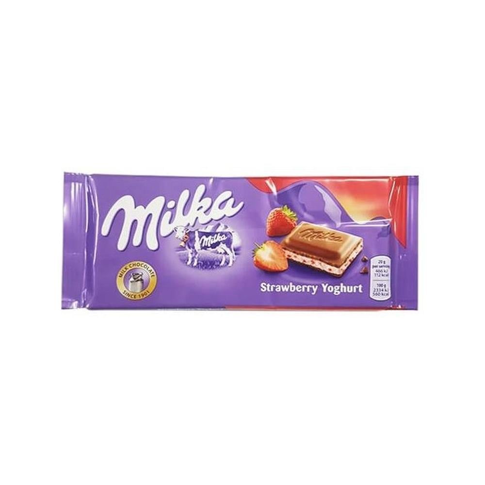 MILKA CIKOLATA CILEKLI&YOGURTLU 100 GR
