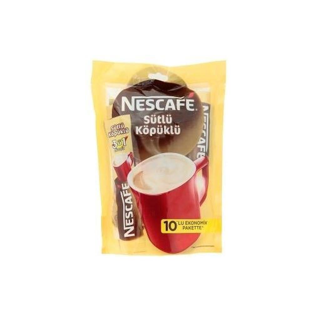 NESCAFE 3 IN 1 SUTLU KOPUKLU 10x18 GR 180 GR
