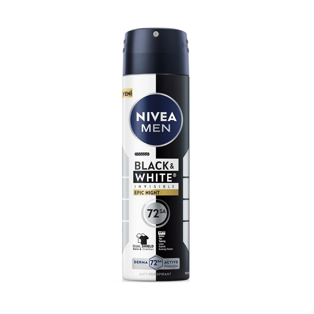 NIVEA DEO FOR MEN INV B&W EPIC NIGHT 150 ML