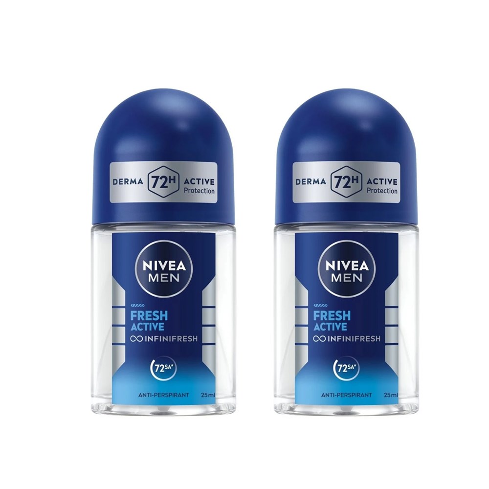 NIVEA ROLL ON FOR MEN FRESH 25 ML+25 ML