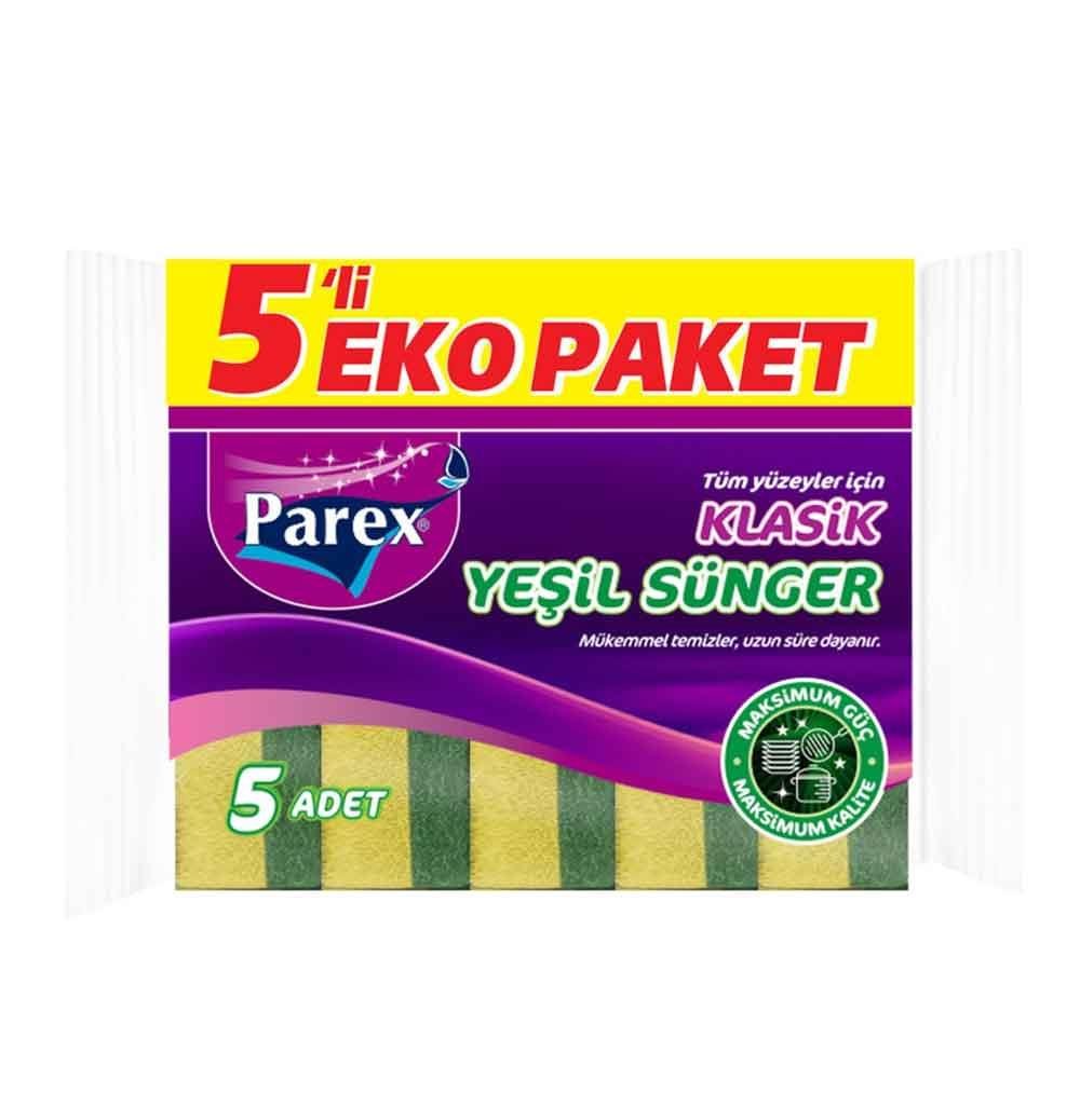 PAREX KLASIK YESIL DUZ SUNGER 5 LI