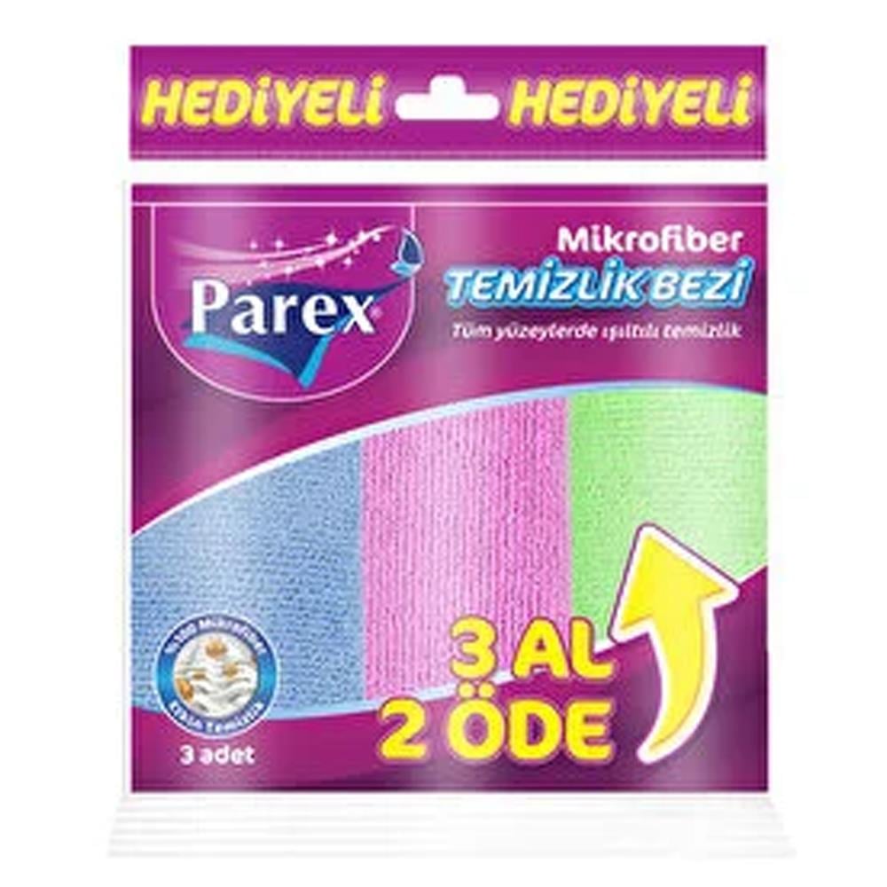 PAREX  TEMIZLIK BEZI MIKROFIBER EKO 3 LU