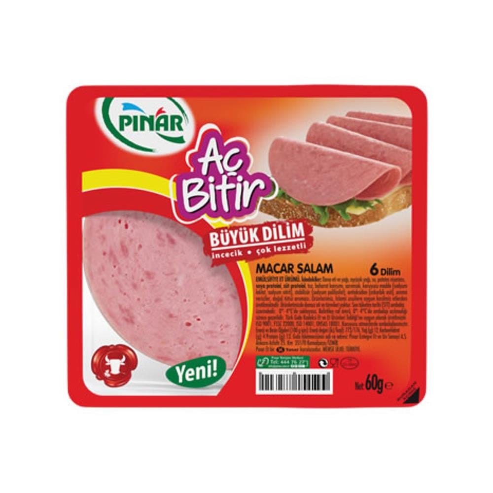 PINAR AC BITIR MACAR SALAM BUYUK DILIMLI 50 GR