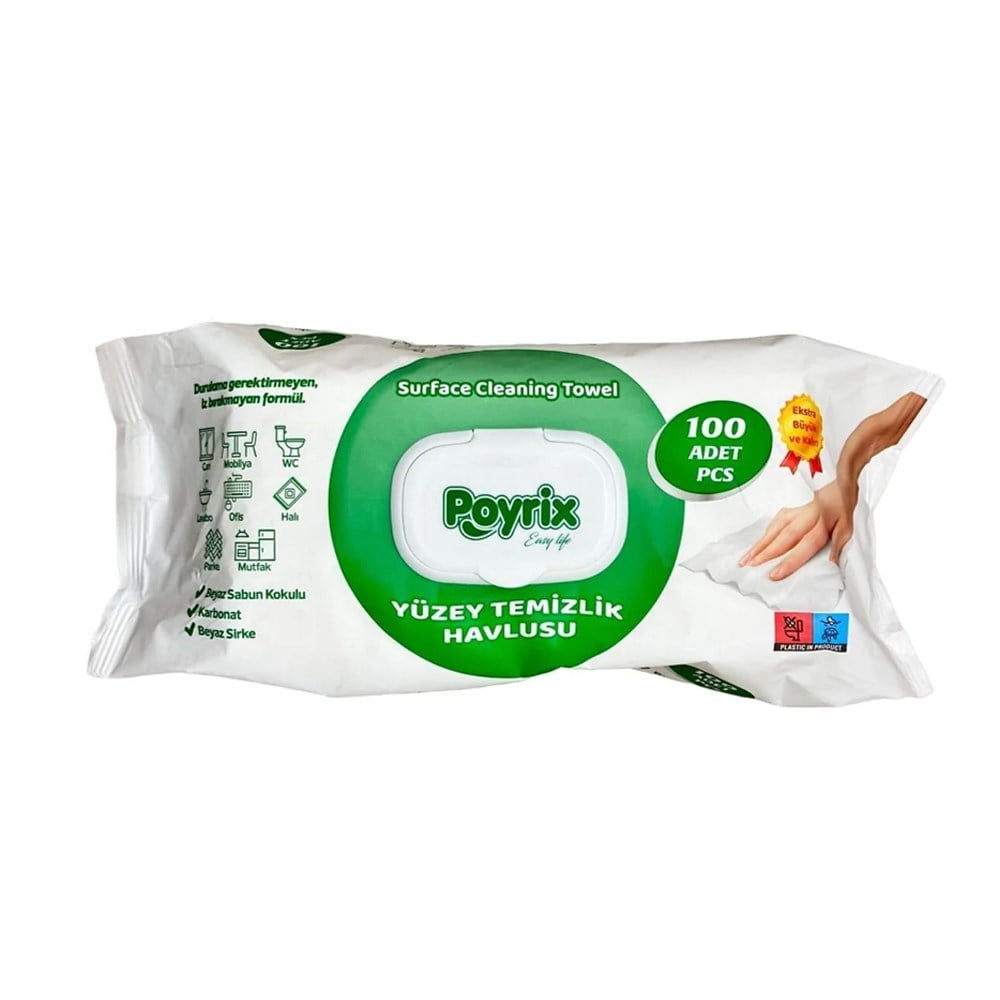 POYRIX YUZEY TEMIZLIK HAVLUSU B.SABUN 100 LU