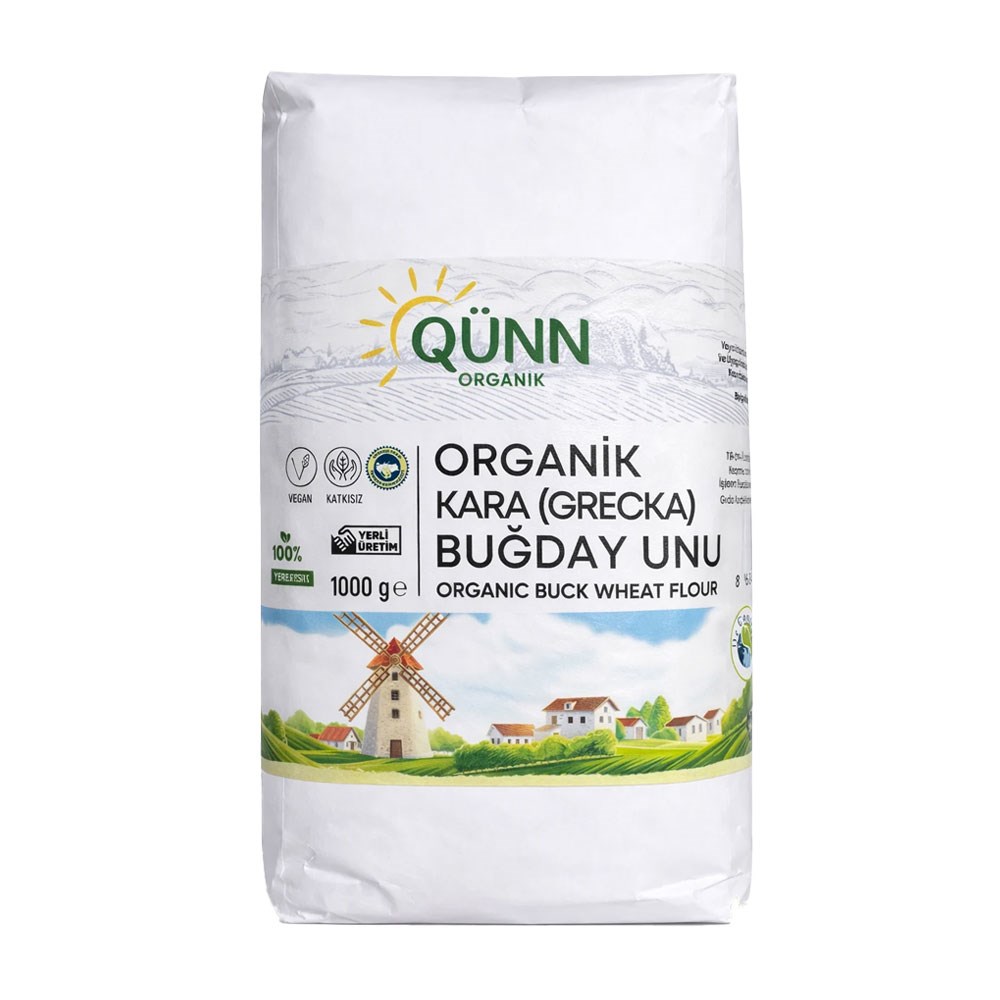 QUNN ORGANIK KARABUGDAY UNU 1000 GR