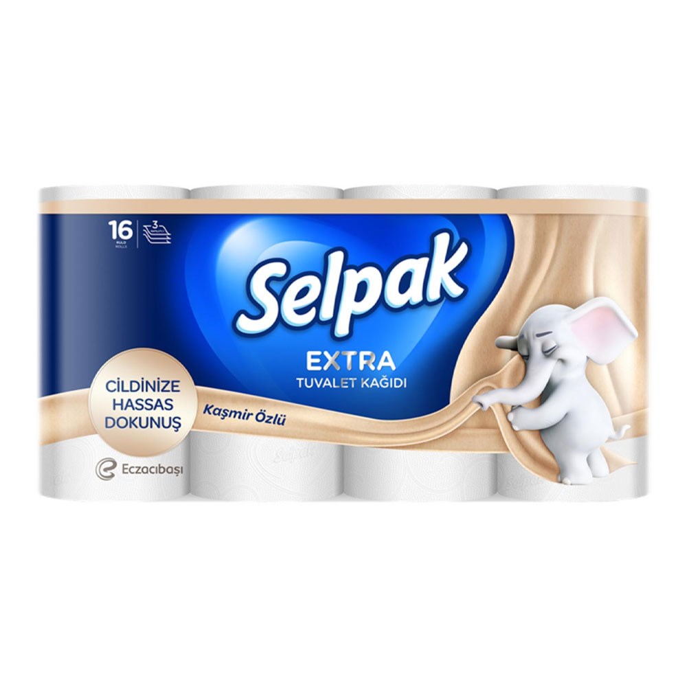 SELPAK TUVALET KAGIDI EXTRA KASMIR OZLU 16 LI