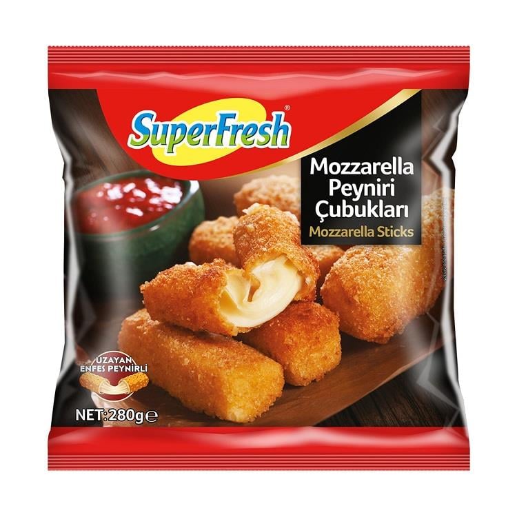 SUPERFRESH MOZZARELLA PEYNIRI CUBUKLARI 280 GR