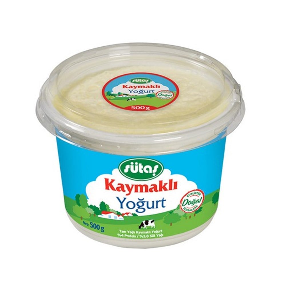 SUTAS YOGURT KAYMAKLI 500 GR