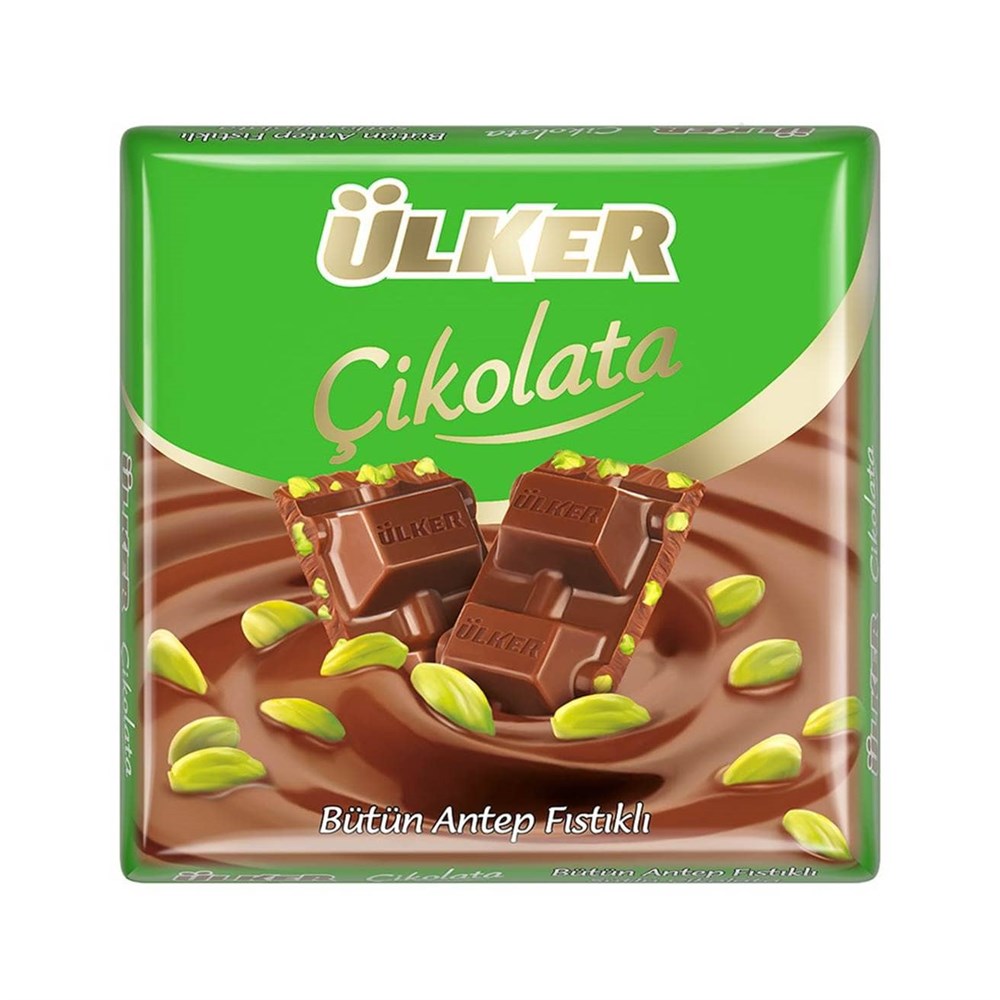 Ülker Kare Antep Fıstıklı Çikolata 65 Gr