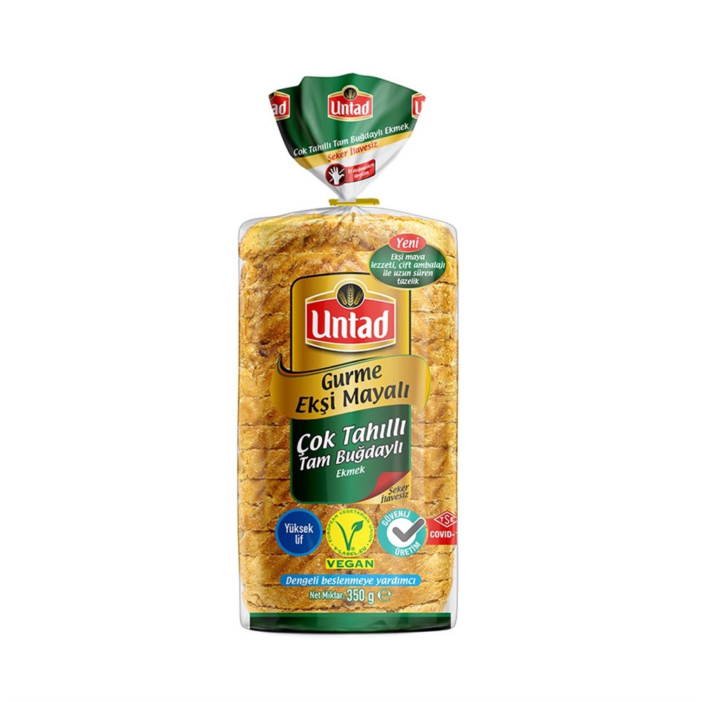Untad Gurme Çok Tahıllı Tam Buğday Ekmek 350 Gr