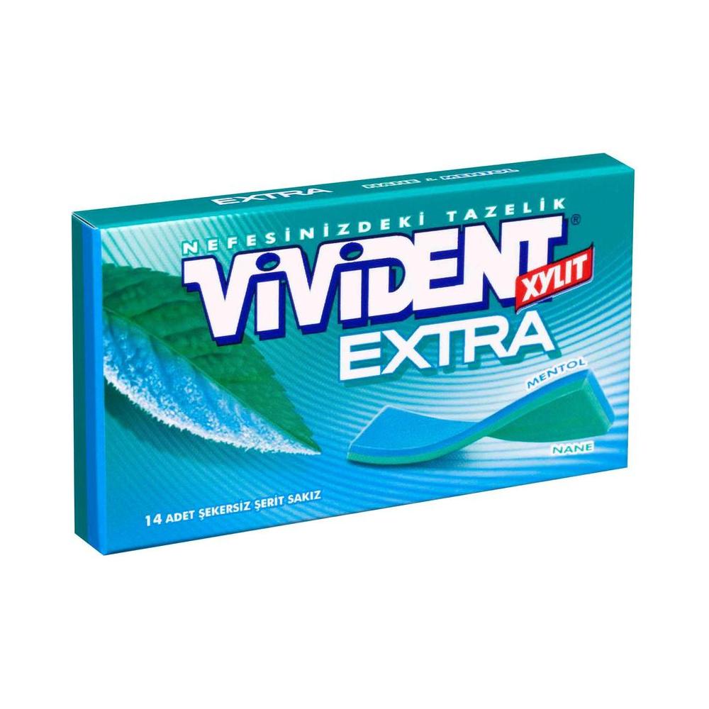 VIVIDENT CUZDAN EXTRA MENTOL 26 GR