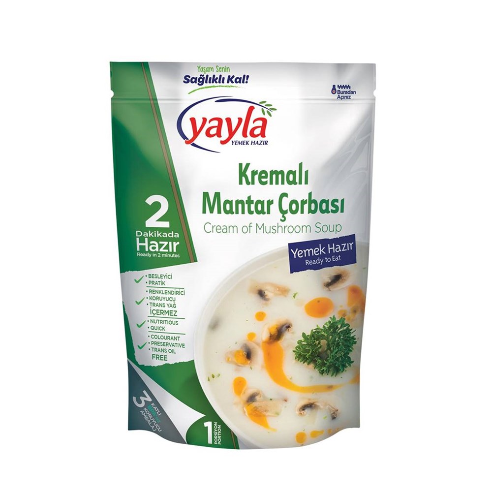 YAYLA HAZIR PISMIS CORBA KREMALI MANTAR 250 GR
