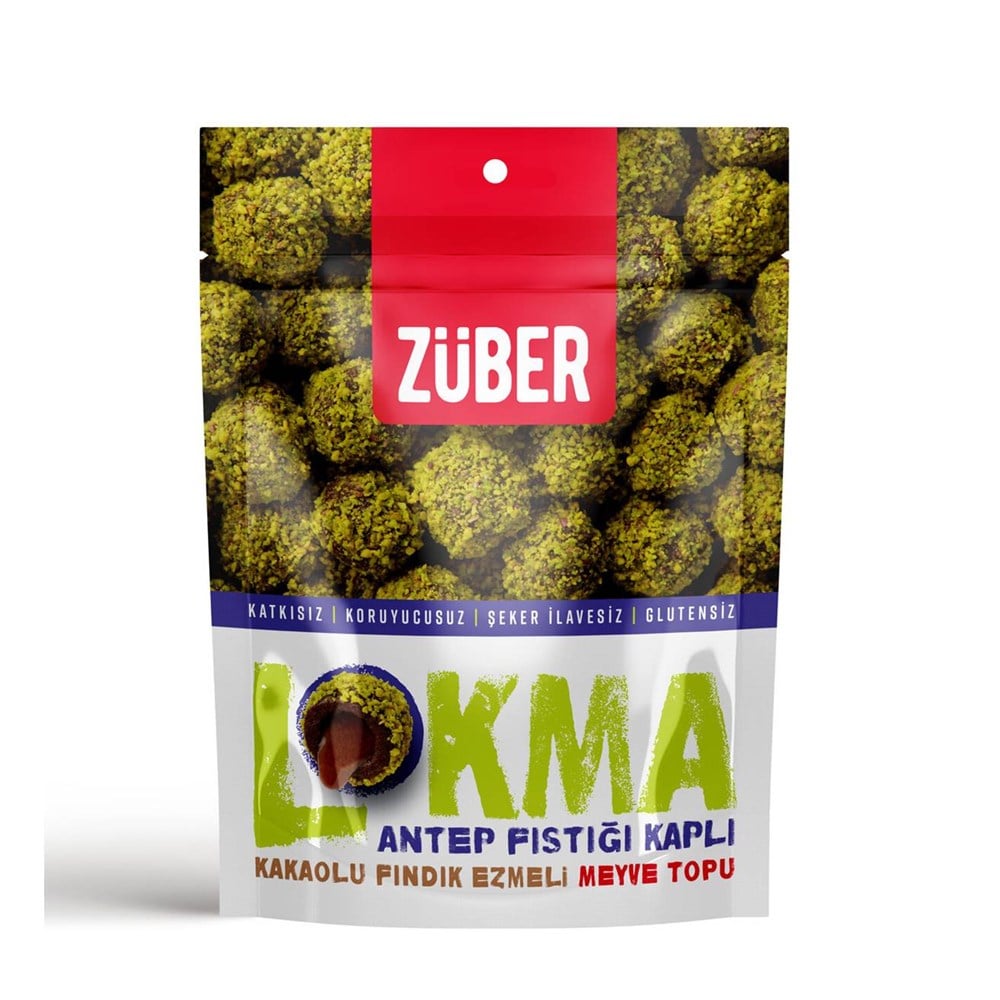 ZUBER LOKMA ANTEP FISTIKLI MEYVE TOPU 96 GR