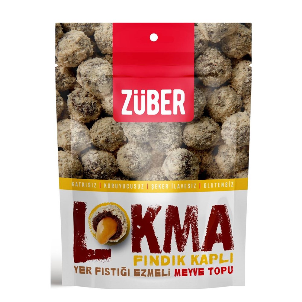ZUBER LOKMA FINDIK K.MEYVE TOPU 96 GR