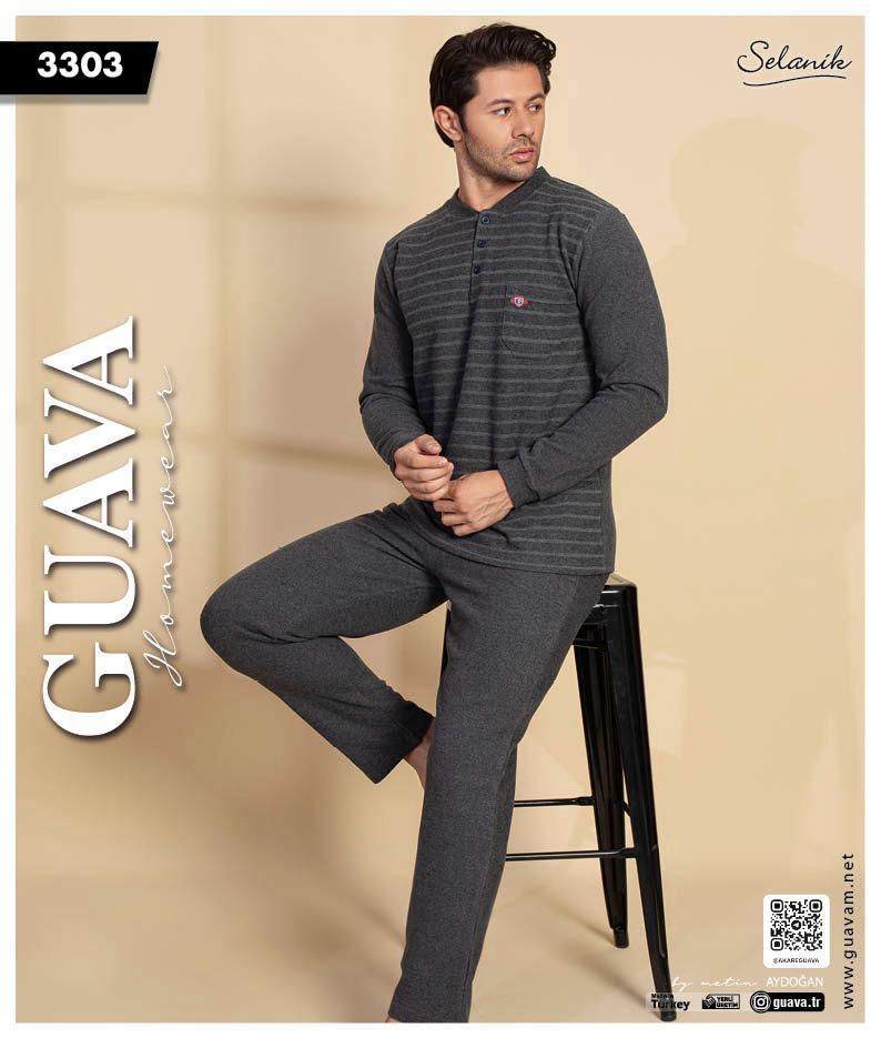Guava 3303 Erkek Uzun Kollu Pijama Takımı