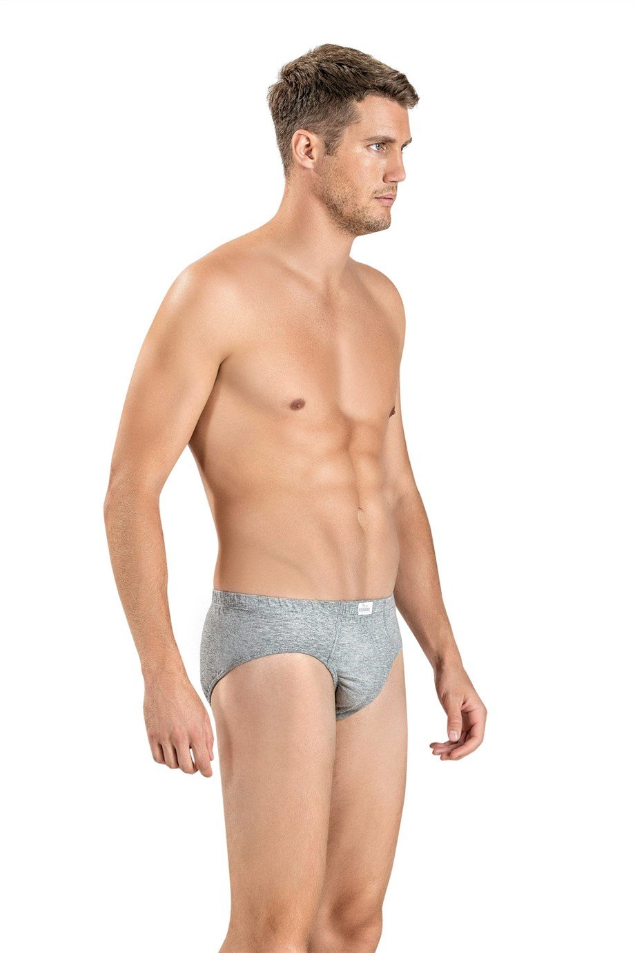 Jiber Erkek (Gri) Pamuklu Slip Külot 129