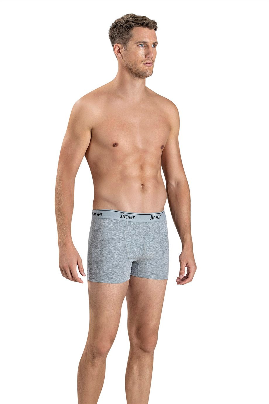 Jiber Erkek (Gri) Streç Likralı Boxer 156