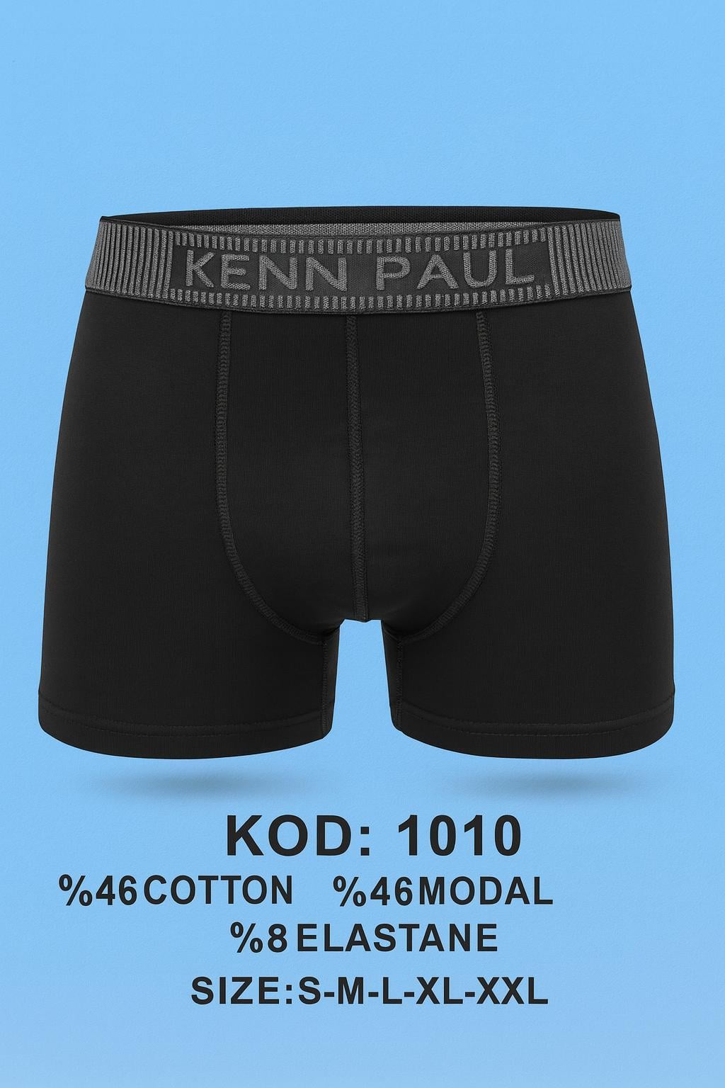 Kenn Paul Erkek Düz Boxer